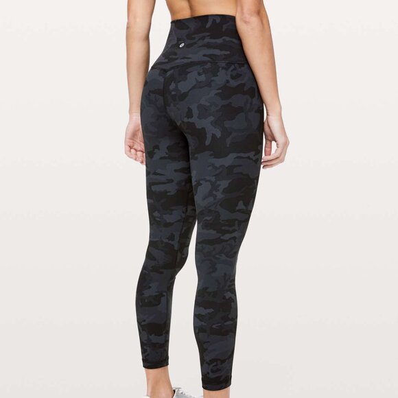 GENUINE LULULEMON ALIGN II W5BY3S INCOGNITO CAMO MULTI GREY 25" SIZE 4 - Picture 1 of 7
